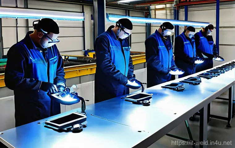 용접사 연봉 협상 시 주의사항 - **Prompt:** A highly skilled Italian master welder, appearing confident and professional, in a moder...