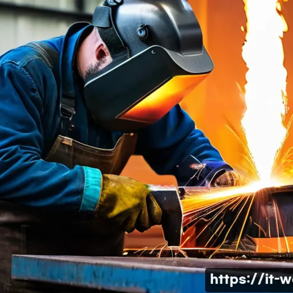 용접 업계 트렌드 분석 - **Prompt 1: Collaborative Welding Future**
    A highly skilled Italian "welder